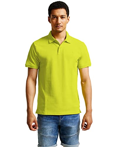 Street One MEN Herren D319366 Poloshirt, Acid Yellow, L EU von Street One MEN