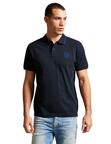 Street One MEN Herren D319543 Poloshirt, Deep Sea Blue, S EU von Street One MEN