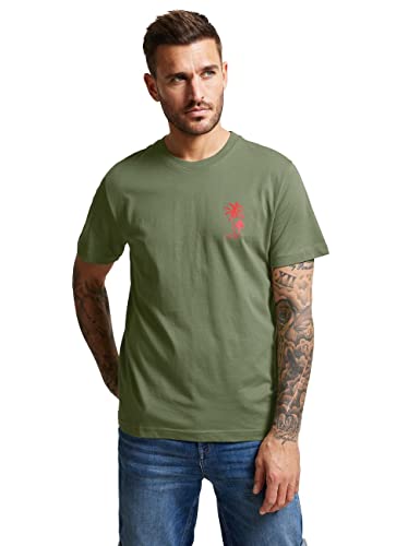 Street One MEN Herren D319716 Kurzarmshirt, Oregano Green, M EU von Street One MEN