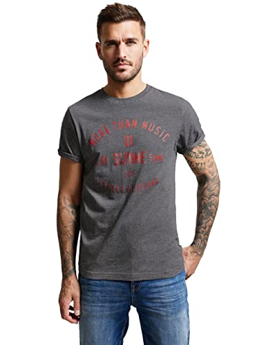 Street One MEN Herren D319719 Kurzarmshirt, Ash Grey, M EU von Street One MEN