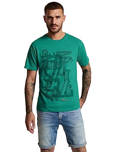 Street One MEN Herren D319763 Kurzarmshirt, Irish Green, Small von Street One MEN