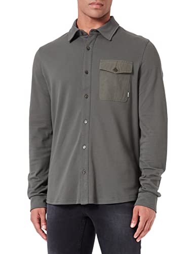 Street One MEN Herren D330006 Herrenhemd,grey olive,XXL von Street One MEN