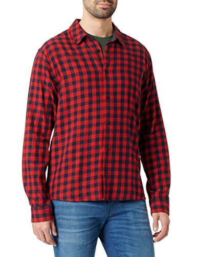 Street One MEN Herren D330026 Herrenhemd, Salsa red, L von Street One MEN