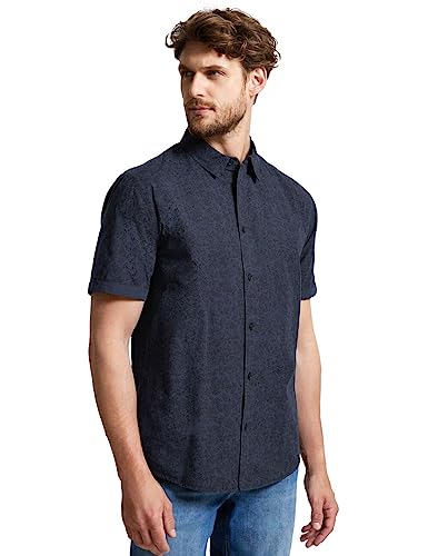 Street One MEN Herren D330065 Kurzarmhemd, Night Blue, XL von Street One MEN