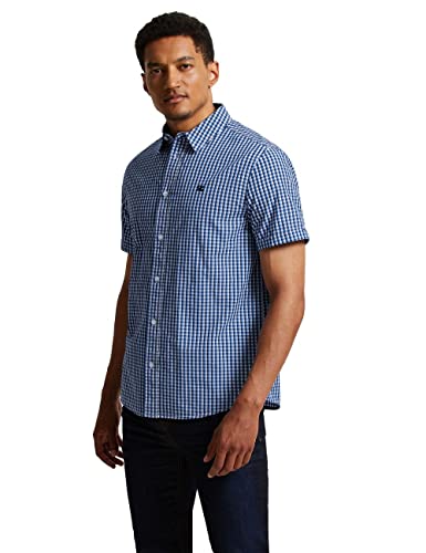 Street One MEN Herren D330070 Kurzarmhemd, Sonic Blue, M von Street One MEN