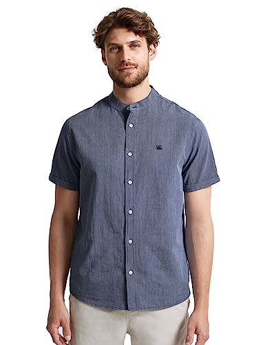 Street One MEN Herren D330071 Kurzarmhemd, Night Blue, M von Street One MEN