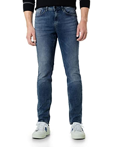 Street One MEN Herren D375994 Jeanshose Regular, mid Blue havy Random wash, W34/L32 von Street One MEN