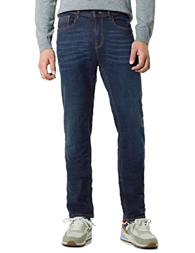 Street One MEN Herren D375996 Jeanshose Regular, Indigo Blue Rinsed wash, W33/L32 von Street One MEN