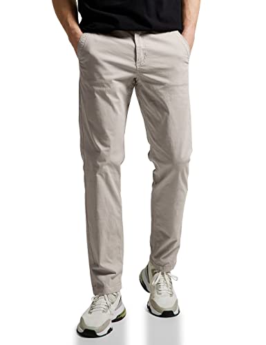 Street One MEN Herren D376363 Chinohose, Light Sand Beige, 33W / 32L EU von Street One MEN