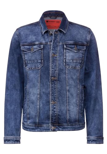 Street One MEN Herren Mittelblaue Jeansjacke von Street One MEN