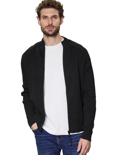 Street One MEN Herren Rippenstruktur-Strickjacke von Street One MEN