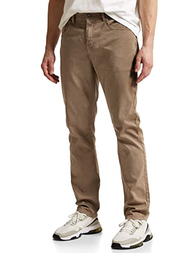 Street One MEN Strukturhose Herren D376265 Cappuccino Beige 34W / 32L von Street One MEN