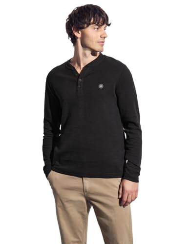 Street One MEN Herren Softes Slub Henleyshirt von Street One MEN