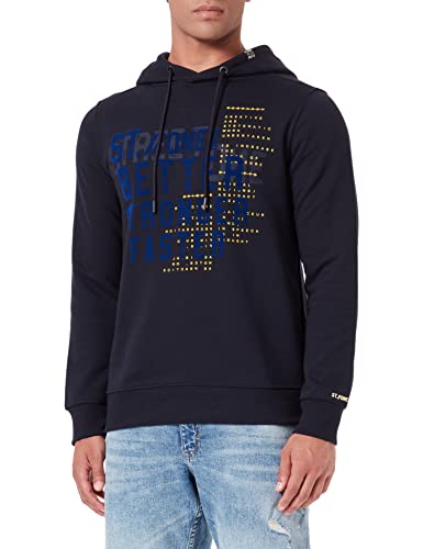 Street One Men Herren Hoodie, Navy Blue, M von Street One MEN