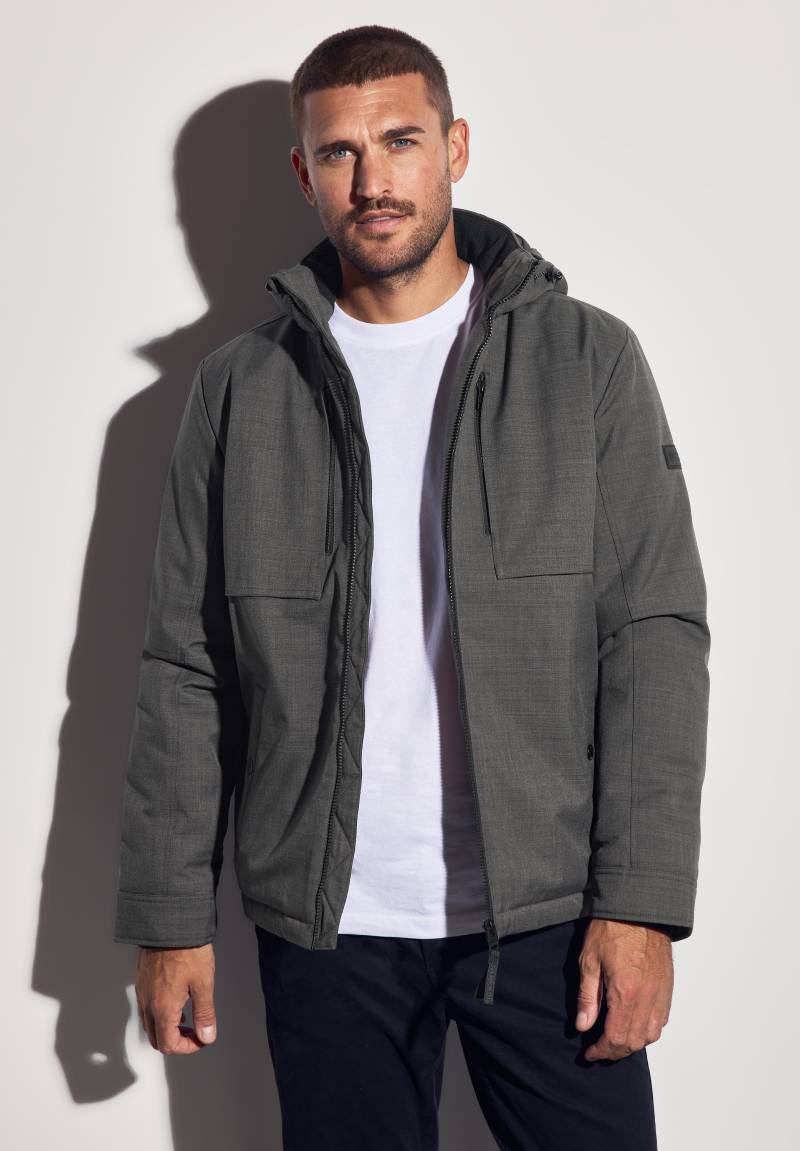 STREET ONE MEN Winterjacke mit Kapuze mit abnehmbarer Kapuze von Street One Men