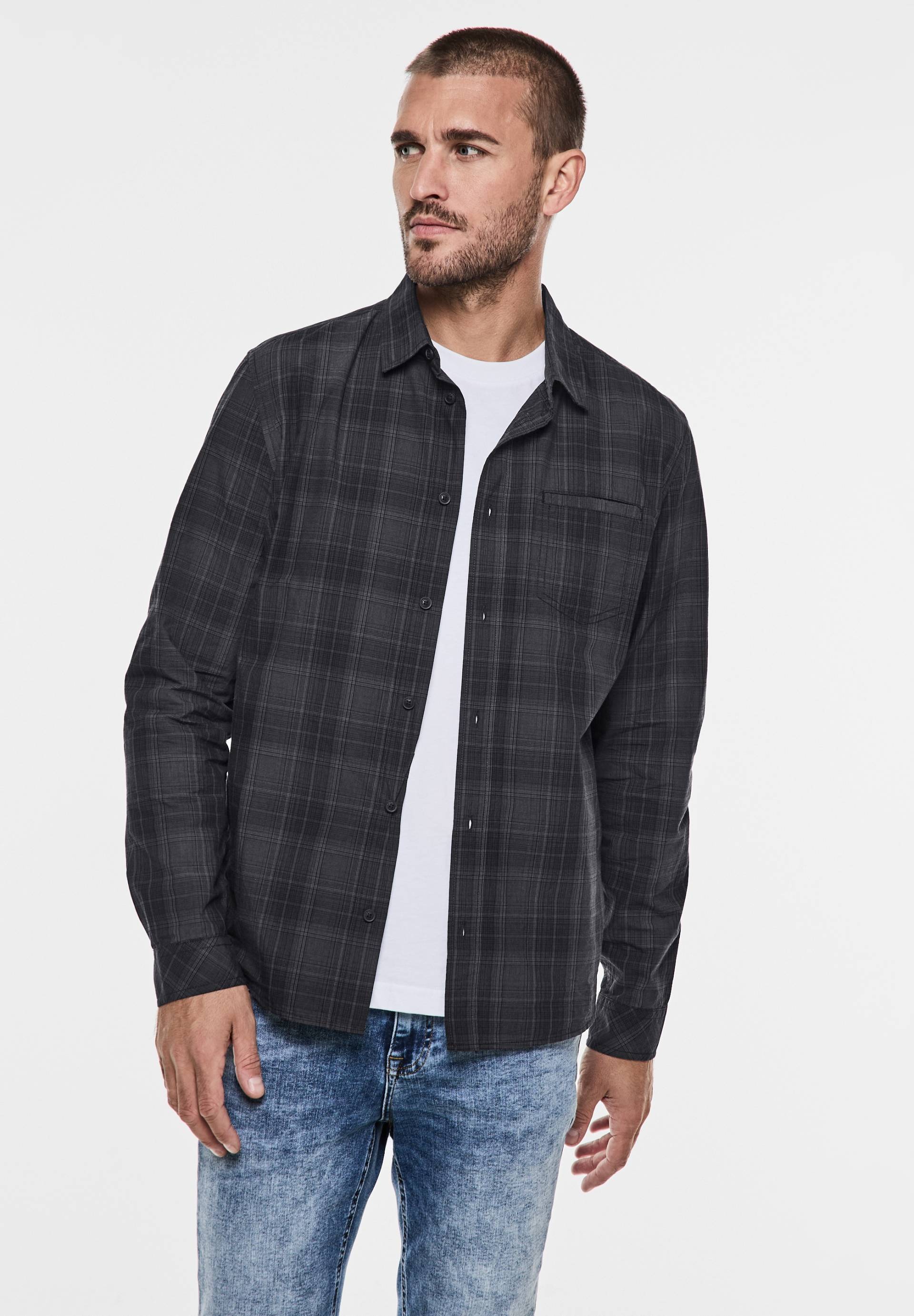 STREET ONE MEN Karohemd, aus reiner Baumwolle von Street One Men