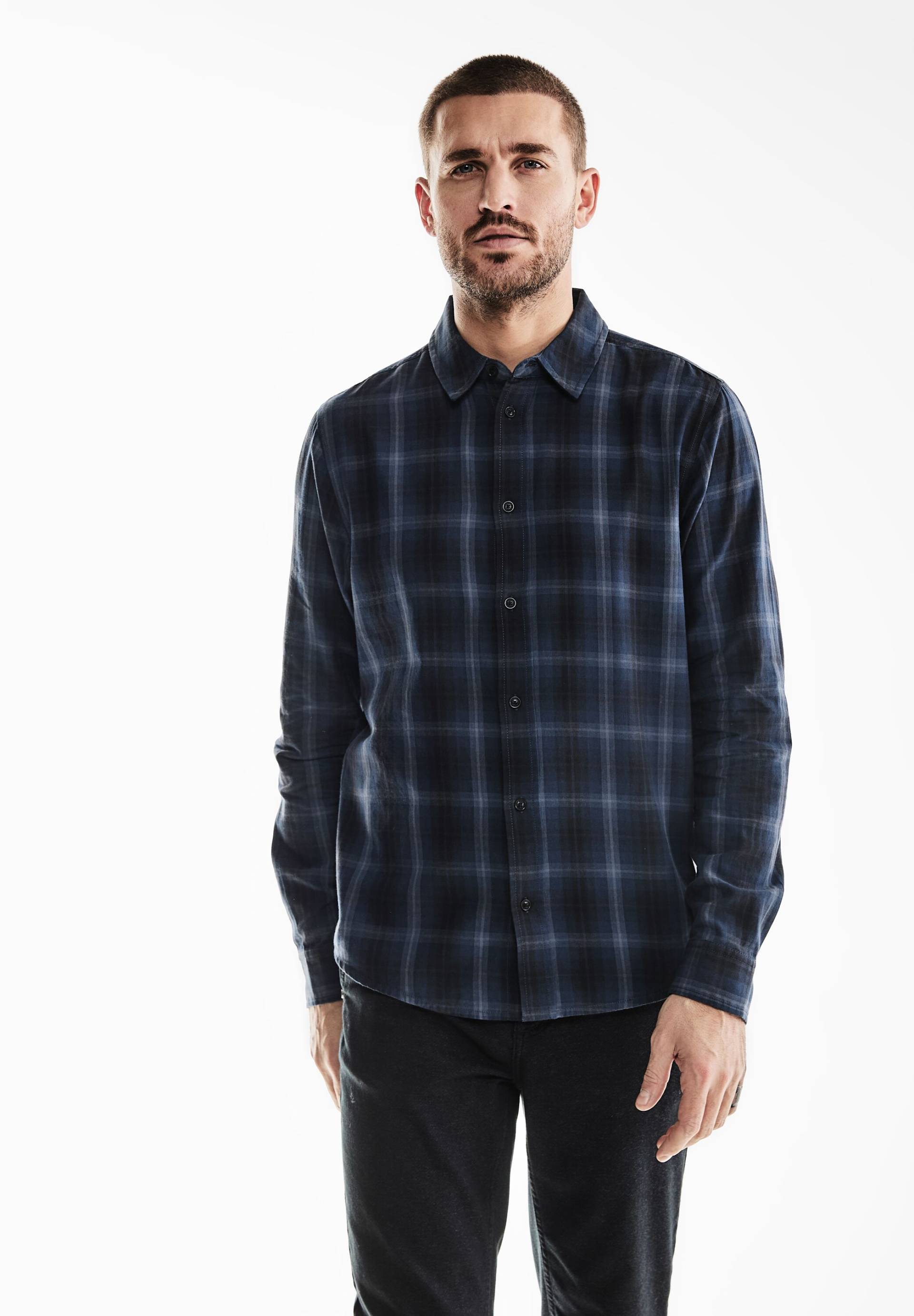 STREET ONE MEN Karohemd, mit Knopfleiste von Street One Men