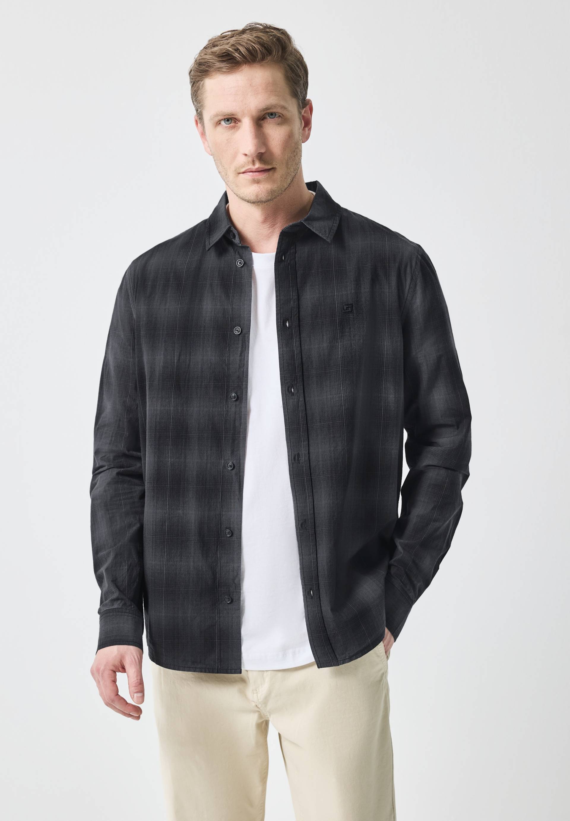 STREET ONE MEN Karohemd, mit Knopfleiste von Street One Men