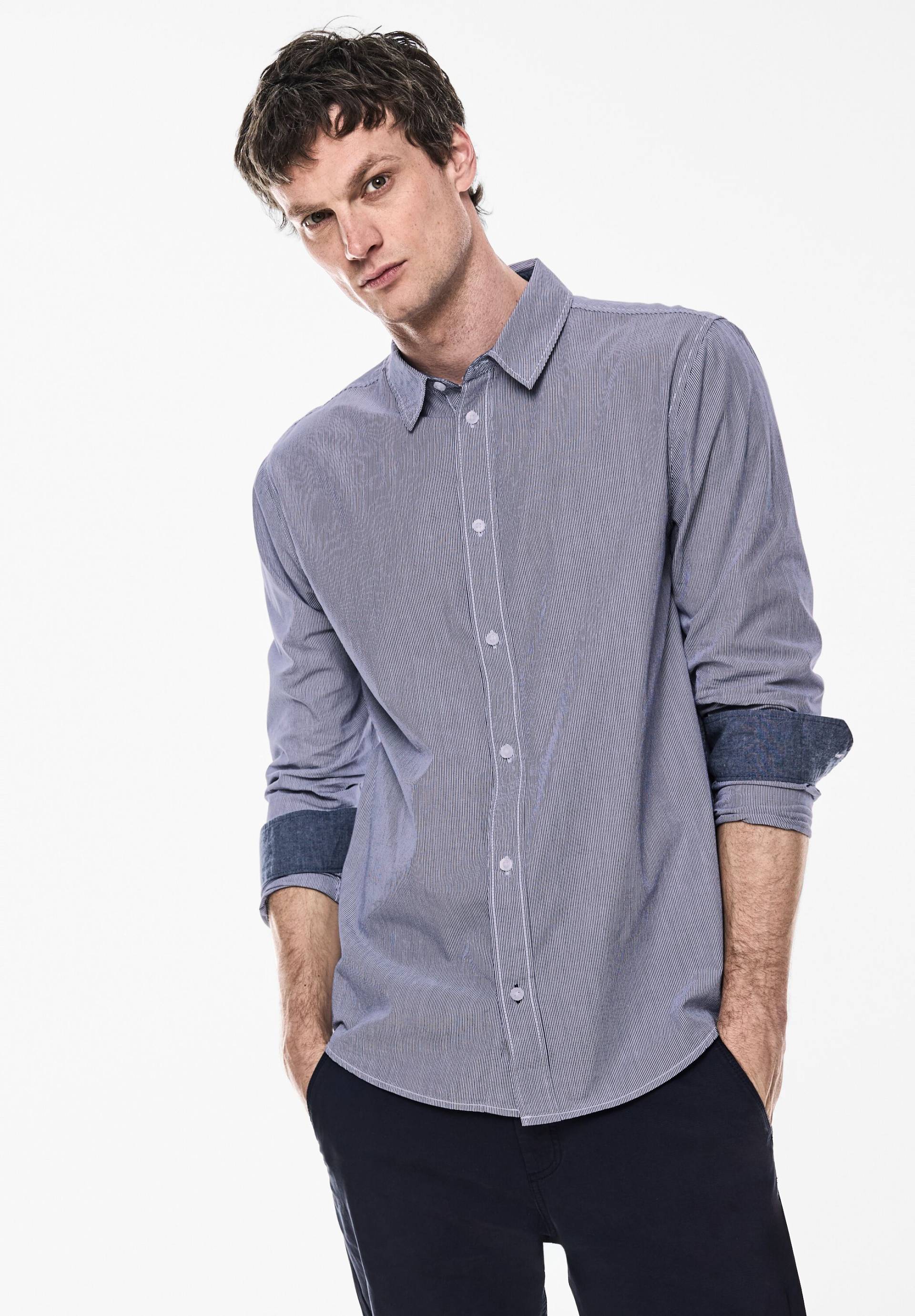 STREET ONE MEN Langarmhemd, aus reiner Baumwolle von Street One Men