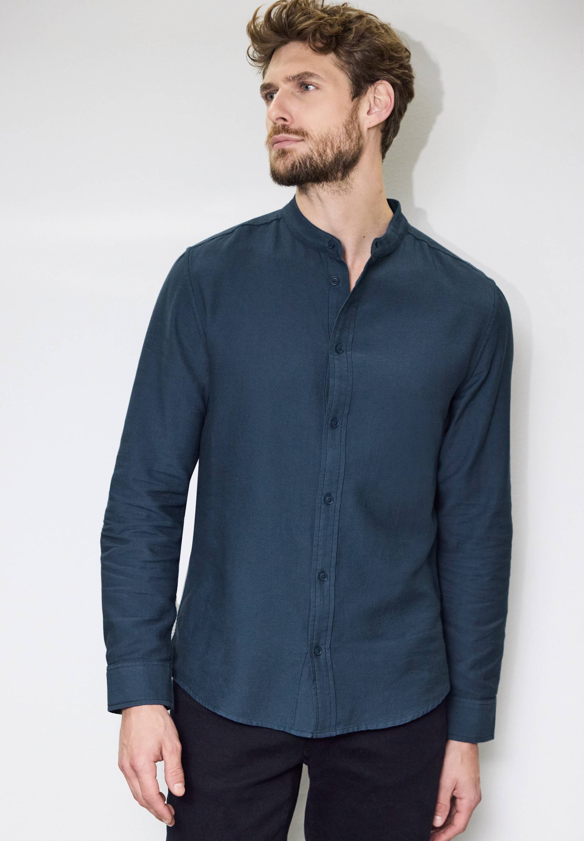 STREET ONE MEN Langarmhemd, aus reiner Baumwolle von Street One Men