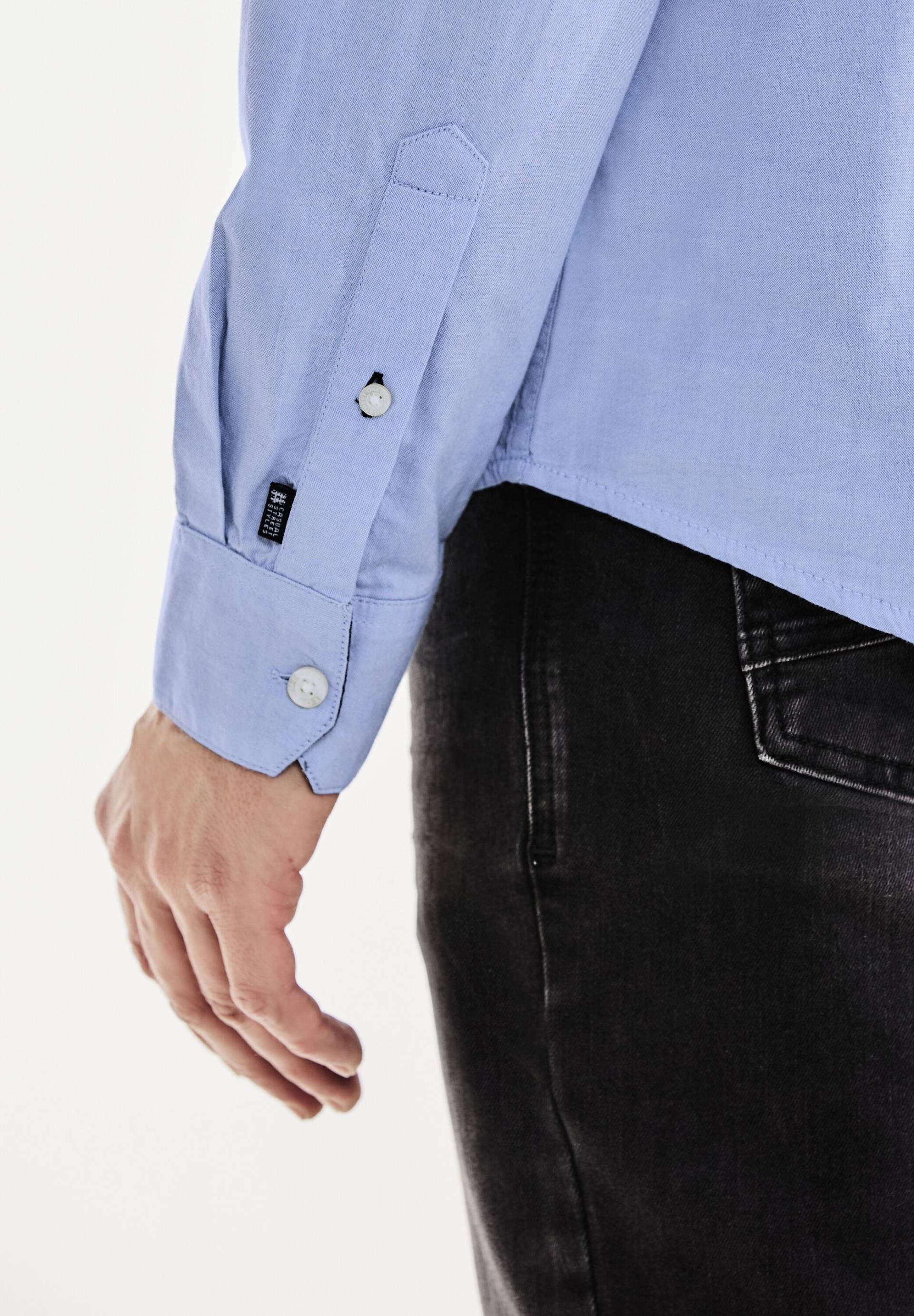 STREET ONE MEN Langarmhemd, aus reiner Baumwolle von Street One Men