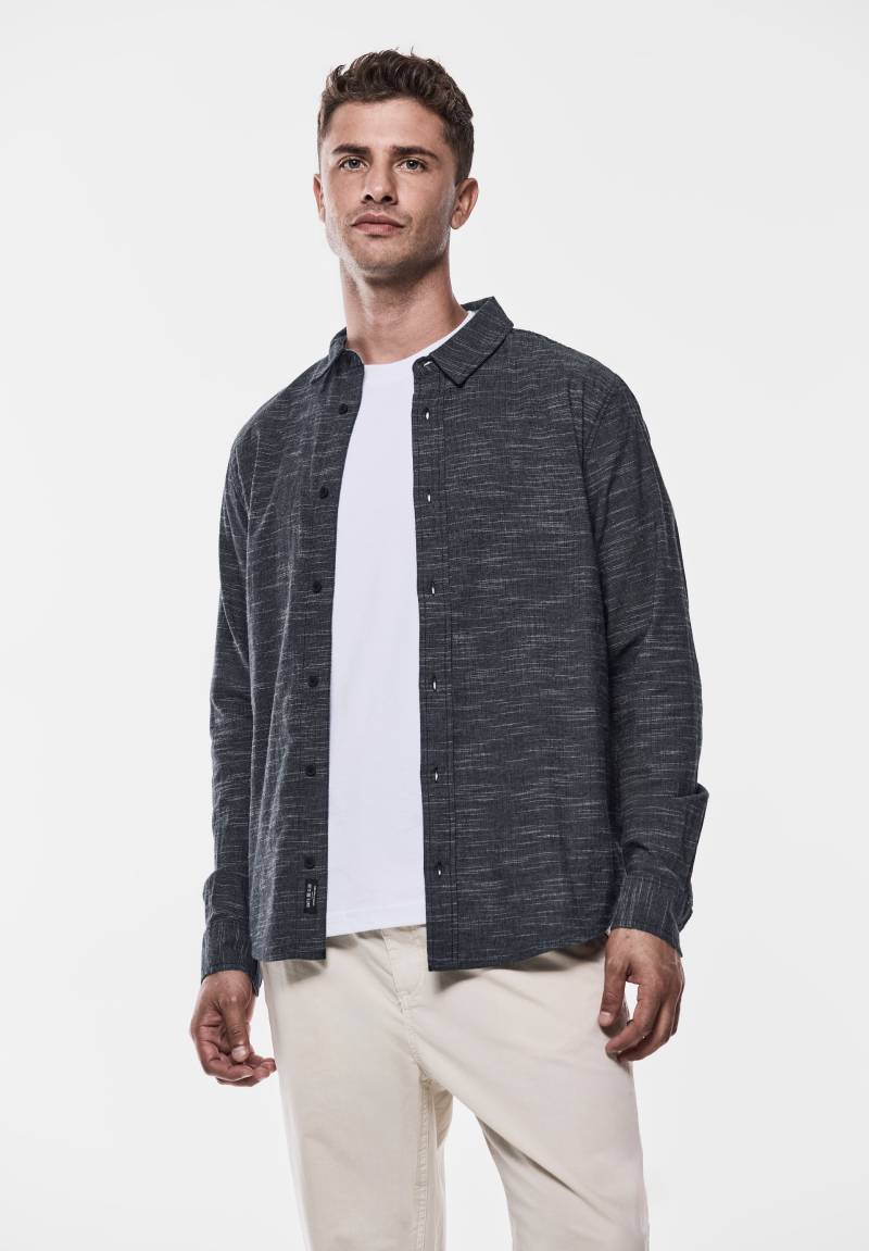 STREET ONE MEN Langarmhemd mit Knopfleiste von Street One Men