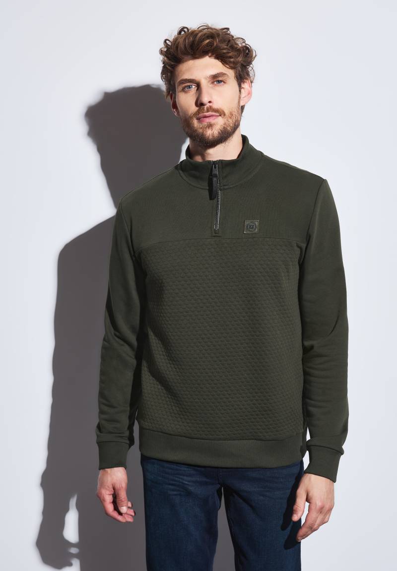 STREET ONE MEN Rollkragenpullover mit Struktur-Muster von Street One Men