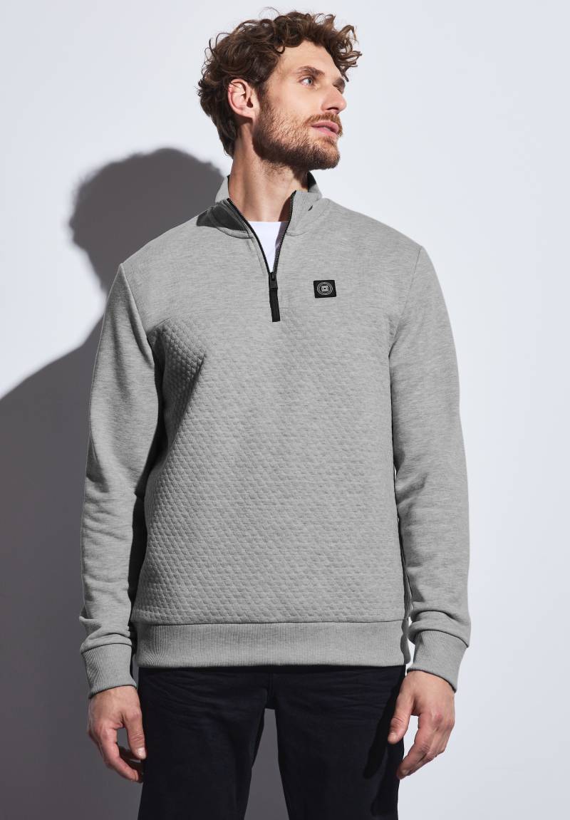 STREET ONE MEN Rollkragenpullover mit Struktur-Muster von Street One Men