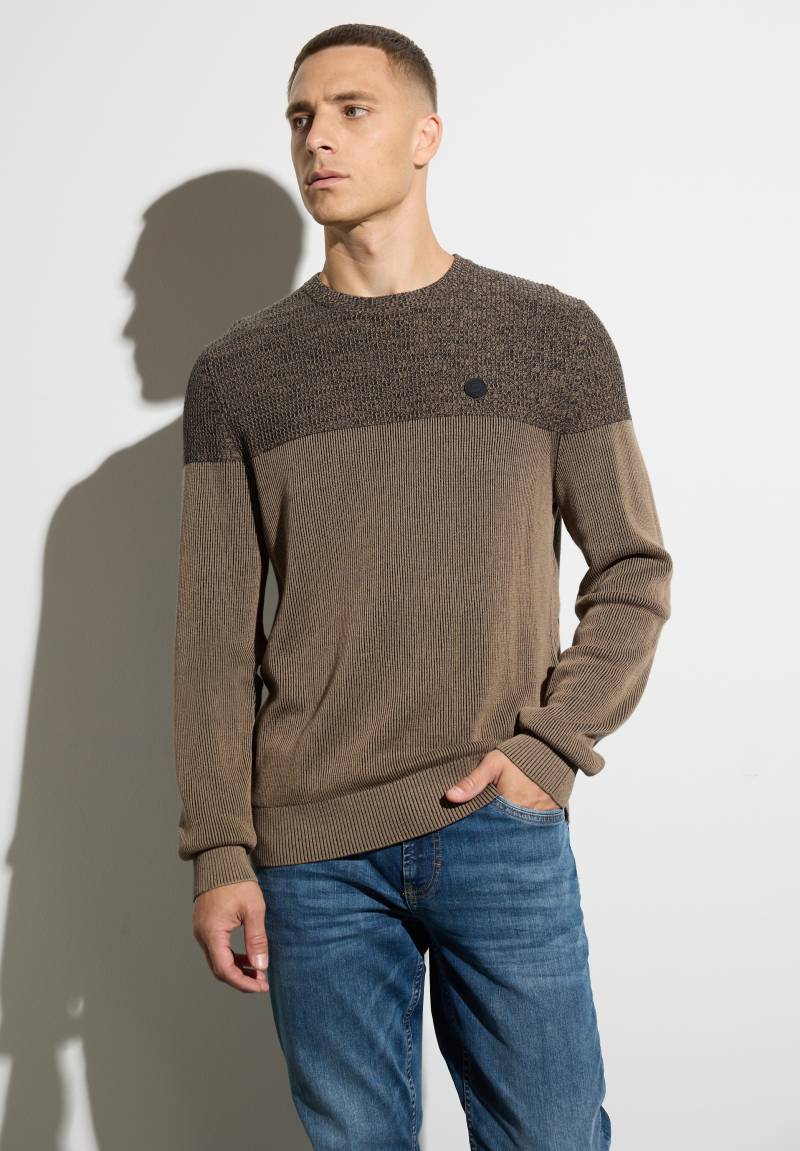 STREET ONE MEN Strickpullover, aus reiner Baumwolle von Street One Men