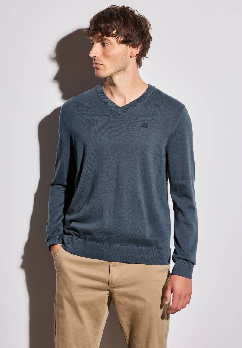 STREET ONE MEN Strickpullover, aus reiner Baumwolle von Street One Men