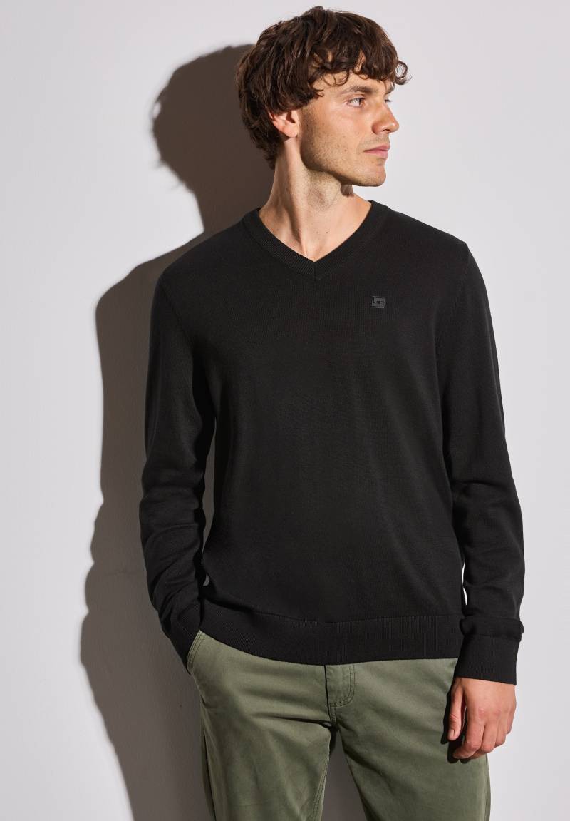 STREET ONE MEN Strickpullover, aus reiner Baumwolle von Street One Men