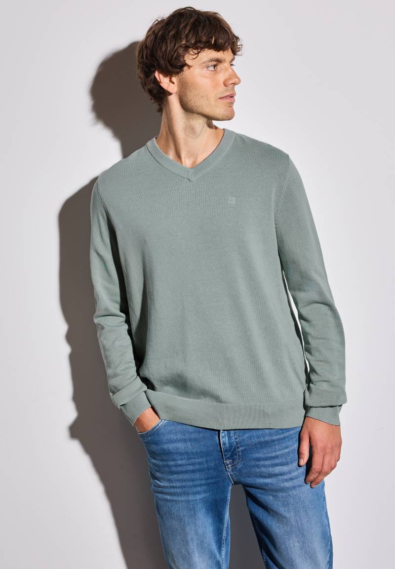 STREET ONE MEN Strickpullover, aus reiner Baumwolle von Street One Men