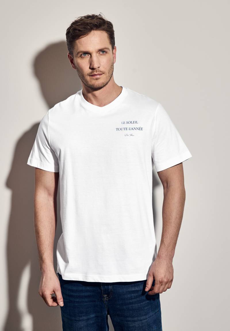 STREET ONE MEN T-Shirt, mit Wording-Print von Street One Men