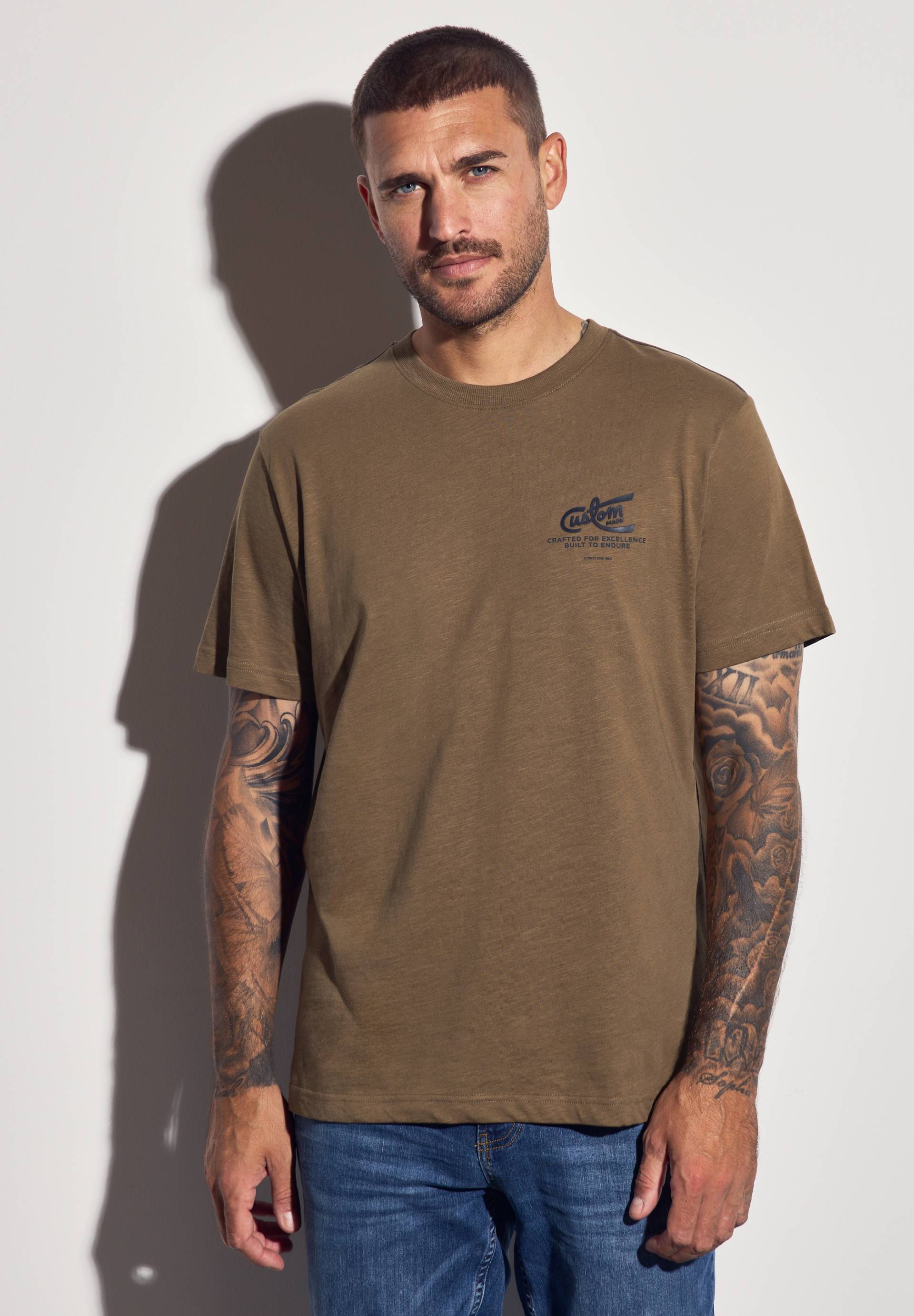 STREET ONE MEN T-Shirt aus reiner Baumwolle von Street One Men