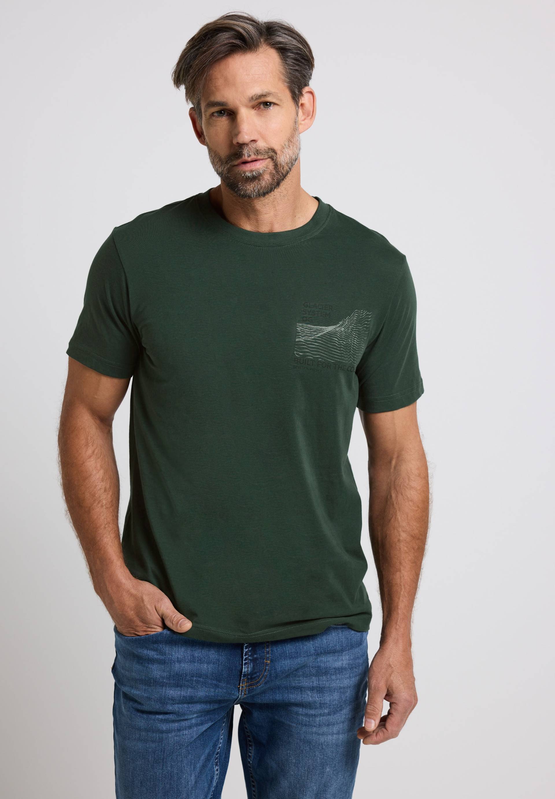 STREET ONE MEN T-Shirt aus reiner Baumwolle von Street One Men