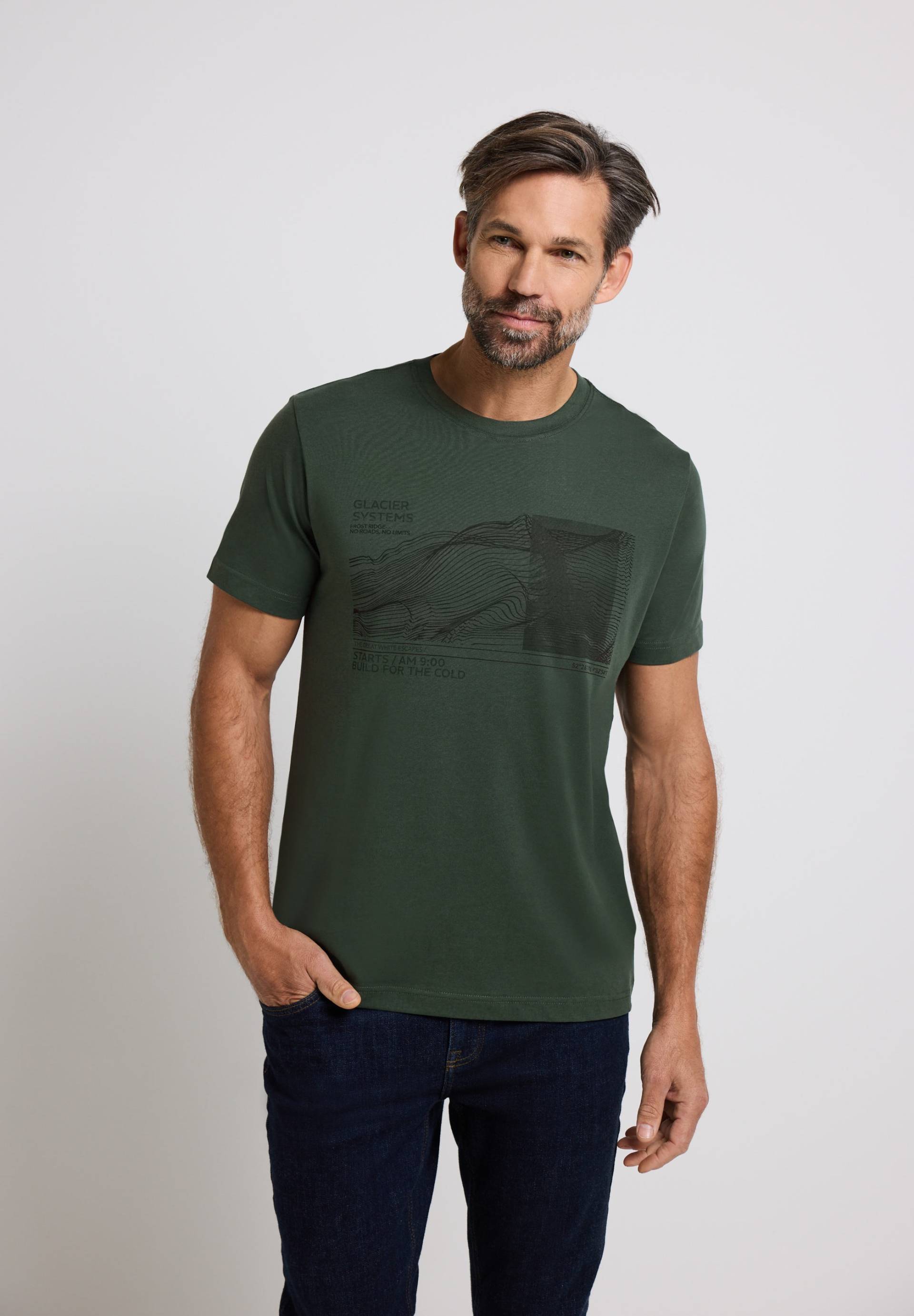STREET ONE MEN T-Shirt aus reiner Baumwolle von Street One Men