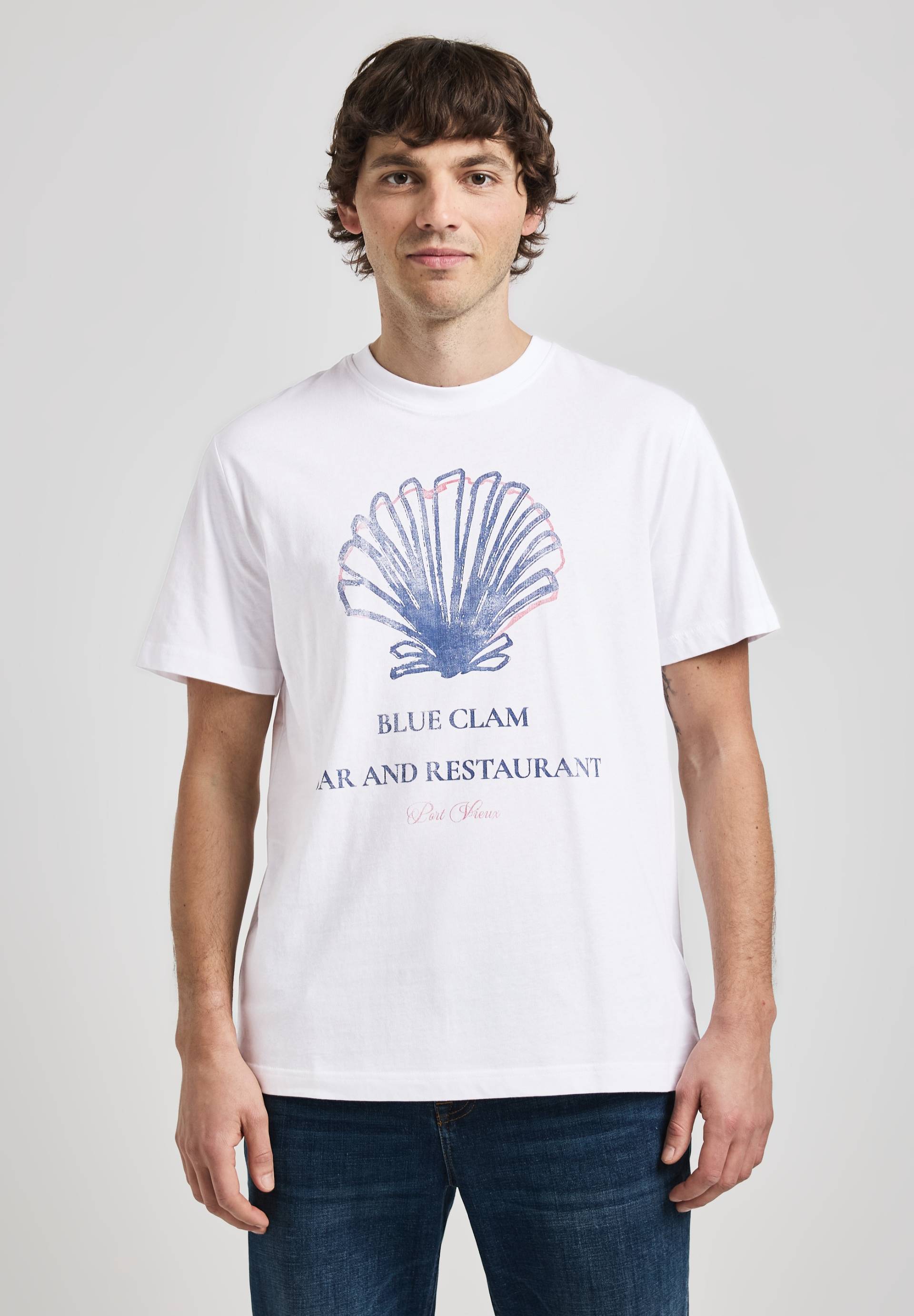 STREET ONE MEN T-Shirt, aus reiner Baumwolle von Street One Men