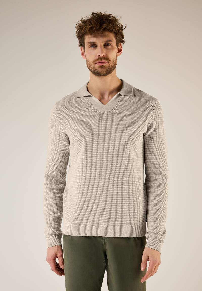 STREET ONE MEN V-Ausschnitt-Pullover aus reiner Baumwolle von Street One Men