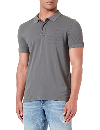 Street One MEN Herren D317737 Baumwollshirt, Grey Olive, S von Street One MEN