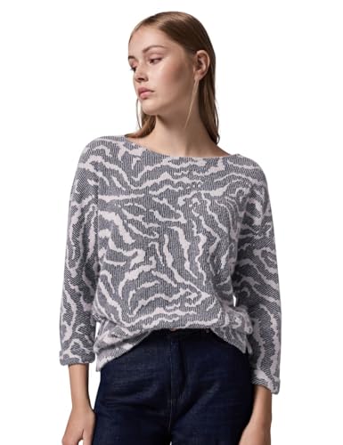 Street One Studio Damen F322305 Flauschiges Shirt Mit Muster, Deep Blue, 42 Street One Studio Damen F322305 Flauschiges Shirt Mit Muster, Deep Blue, 42 von Street One Studio