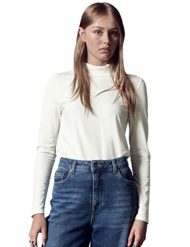 Street One Studio Damen Turtleneck Langarm Baumwollmix mit Stretchanteil Off White 44 Street One Studio Damen Turtleneck Langarm Baumwollmix mit Stretchanteil Off White 44 von Street One Studio