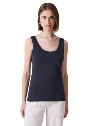 Street One Studio Damen F323387 Basic Jersey-Top, Dark Void Blue, 44 von Street One Studio