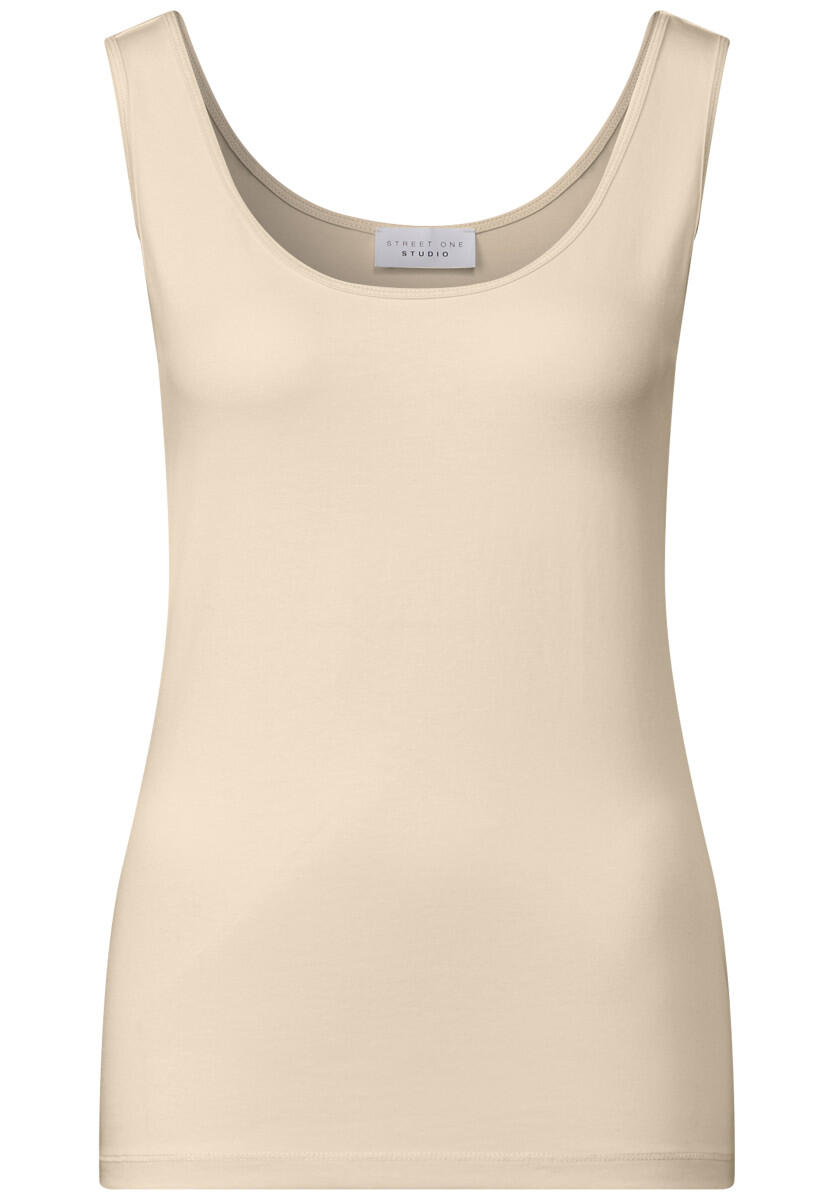 Street One Studio - Basic Jersey-Top beige - Gr. - 36 von Street One Studio