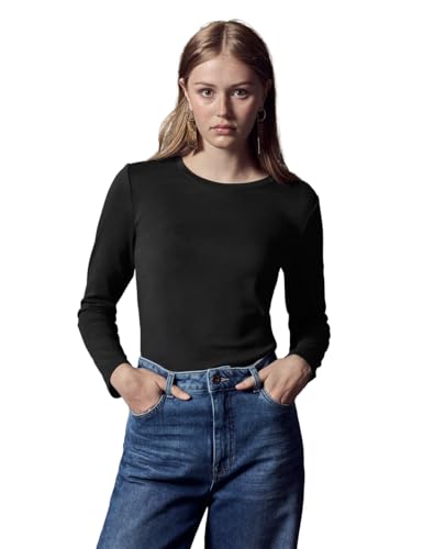 Street One Studio Basic Langarmshirt Black 38 von Street One Studio