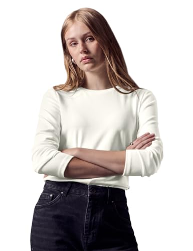 Street One Studio Basic Langarmshirt Off White 40 von Street One Studio