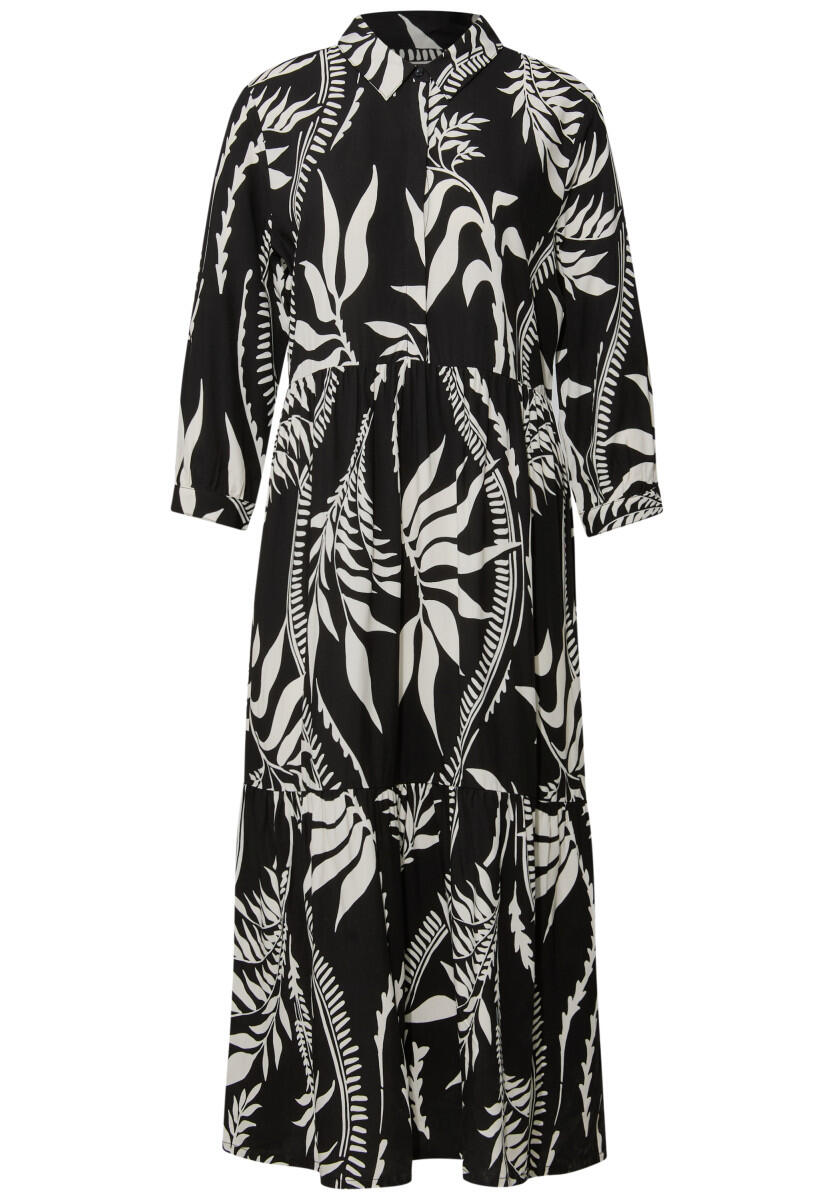 Street One Studio - Blusenkleid mit Volants schwarz - Gr. - 34 von Street One Studio