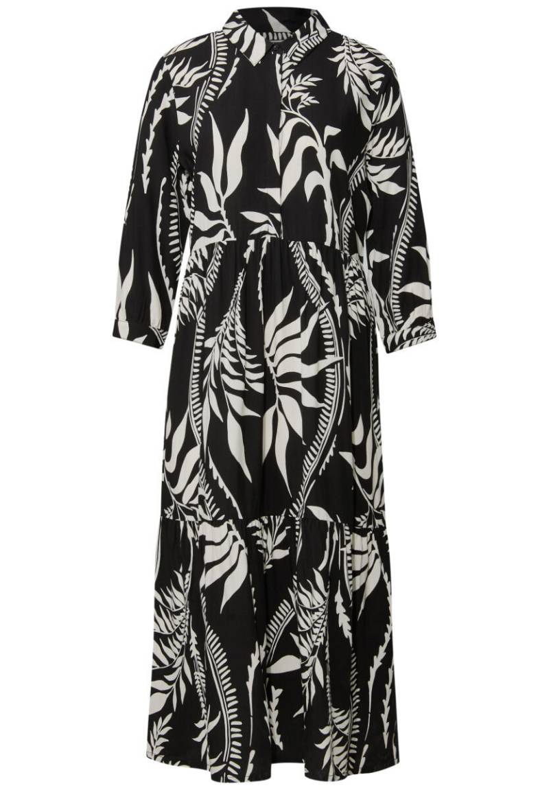 Street One Studio - Blusenkleid mit Volants schwarz - Gr. - 34 von Street One Studio