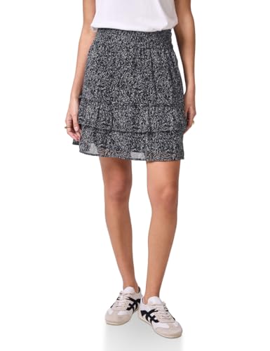 Street One Studio Damen F361764 Chiffon-Rock mit Volants, Void Blue, 42 von Street One Studio