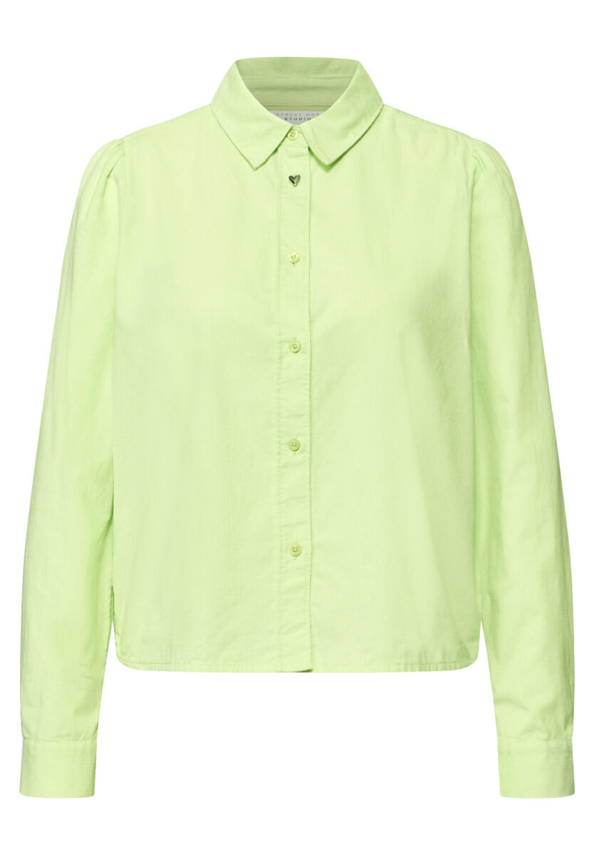 Street One Studio - Cord Hemdbluse grün - Gr. - 40 von Street One Studio