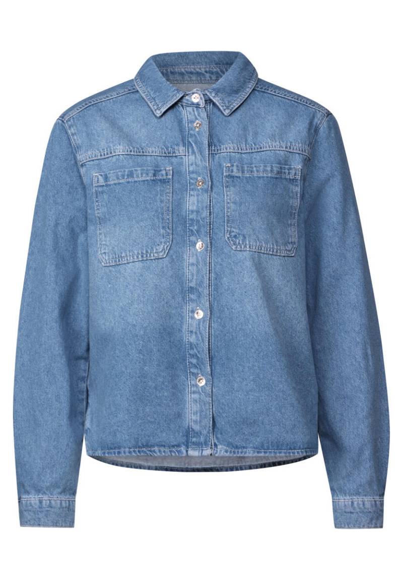 Street One Studio - Cropped Jeans Overshirt blau - Gr. - 36 von Street One Studio